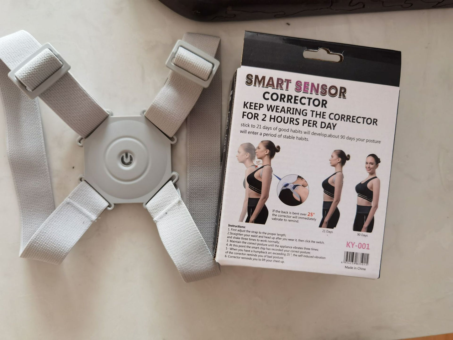 Posture‑Pro™ Smart Vibrating Posture Trainer – Real-Time Back Coaching